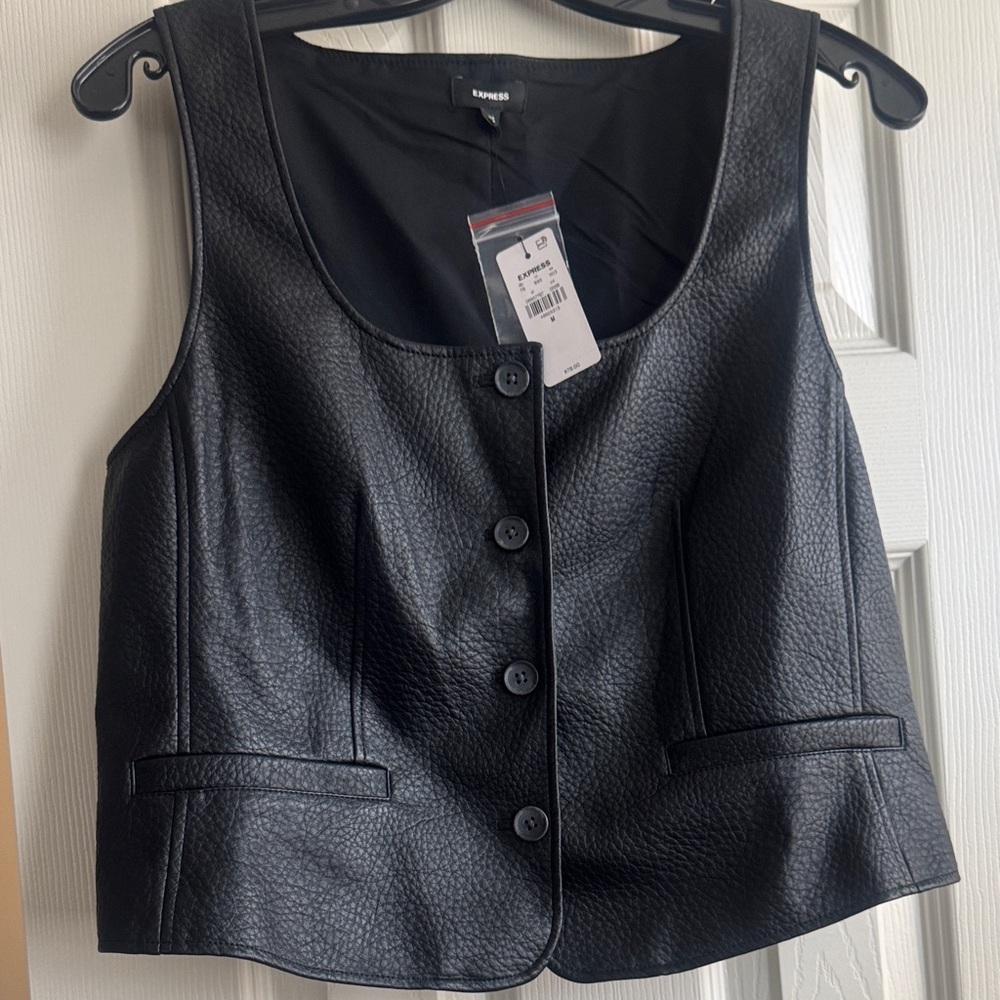 Express Women's Black Textured Tank Top